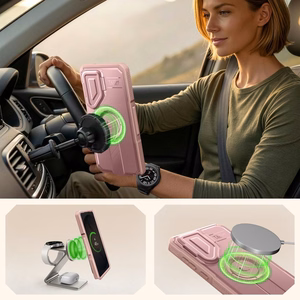 Tech-Protect Kevlar MagSafe 2 vnt. dėklas Samsung Galaxy S26 Ultra - rožinis
