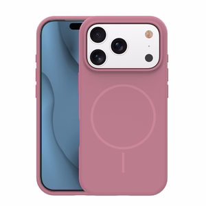 Silicone Thin Mag dėklas iPhone 17 Pro Max 6,9" rožinis