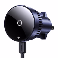 Baseus MagPro automobilinis laikiklis su 15W Qi2.0 indukciniu įkrovikliu (juodas)