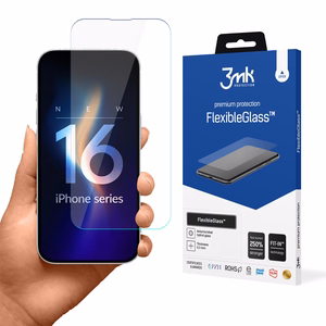 Grūdintas stiklas 3mk FlexibleGlass iPhone 16 Plus