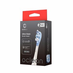 Oclean Ultra Clean šepetėlių galvutės 2 vnt., baltos