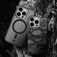 FORCELL F-PROTECT Lygiai su dviejų sluoksnių 4D technologija, militarinio kritimo testo suderinamas su MagSafe SAMSUNG S25 PLUS - dūminis juodas