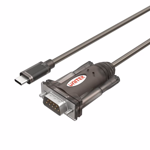 UNITEK Y-1105K nuoseklus laidas Juodas 1,5 m DB-9