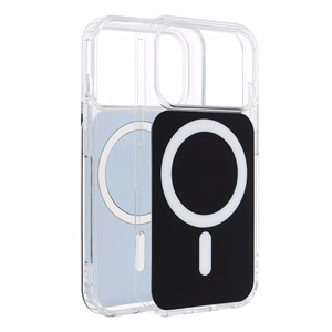 Case for iPhone 16 PRO MAX Clear Fusion Mag Cover compatible with MagSafe black