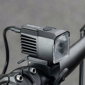 Rockbros RHL1600 priekinis dviračio žibintas, 1600lm su išoriniu USB-C maitinimo šaltiniu – spalva: juoda