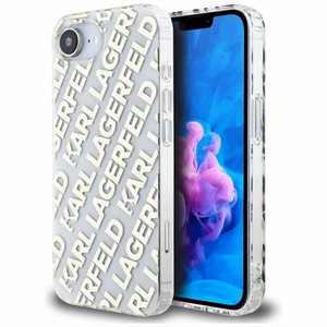 Karl Lagerfeld IML pasikartojančio logotipo dėklas telefonui iPhone 16e - auksinis