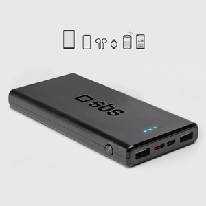 Išorinė baterija SBS TTBB10000FASTPD20K 10000 mAh 20W su Power Delivery - juoda