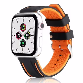 Beline Dirželis Apple Watch Solid Silicone 42/44/45/49mm oranžinis-juodas