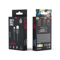 Maxlife kabelis USB - USB-C 1,0 m 2A juodas