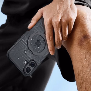 Dėklas Dux Ducis "Aimo Mag Stand" Apple iPhone 16 juodas