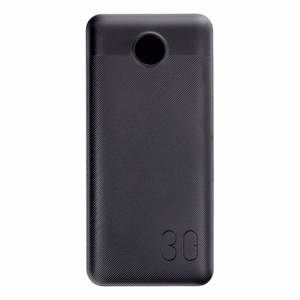 VEGER Išorinė baterija 30000 mAh PD QC3.0 3A 20W L30 (W3008PD) juoda