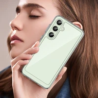 Kosmoso dėklas su gelio rėmu Samsung Galaxy S24 FE - permatomas