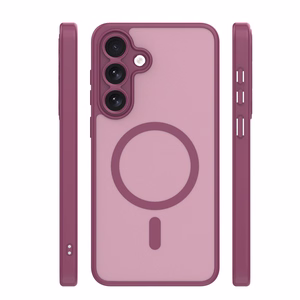Mag Matt dėklas Google Pixel 10A tamsiai raudonas didelė skylė