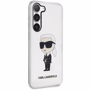 Karl Lagerfeld KLHCS23SHNIKTCT S23 S911 permatomas kietasis dėklas Ikonik Karl Lagerfeld