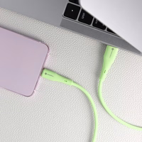 FORCELL F-ENERGY C342 kabelis USB A į Type C QC4.0 3A 66W Silikoninis 1 m žalias