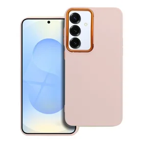 FRAME dėklas telefonui SAMSUNG S25 Plus pudrinės rožinės spalvos