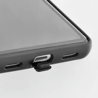 Lightning įkrovimo lizdo dangtelis su laikikliu juodas