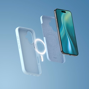 Etteri Silikoninis Mag dėklas for iPhone 17 šviesiai mėlynas