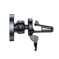 Tech-Protect MM15W-V5 automobilinis telefono laikiklis su MagSafe 15W indukciniu įkrovikliu, tvirtinamas prie oro angos - juodas