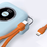 Dudao K21 Mini 10000mAh 22.5W USB-A / USB-C Išorinė baterija (f) - mėlyna