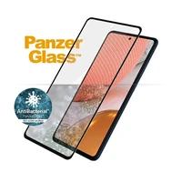 PanzerGlass E2E Microfracture antibakterinis stiklas Samsung Galaxy A72 - su juodu rėmeliu