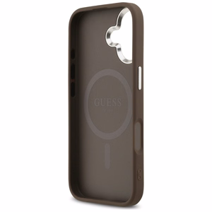 Guess 4G Classic Logo Magnetinis dėklas telefonui iPhone 17 - rudas