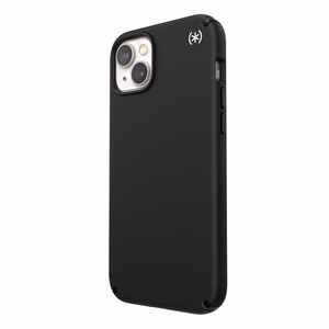 Speck Presidio2 Pro MagSafe case for iPhone 15 Plus / 14 Plus, with Microban antimicrobial protection, Black / Black / White