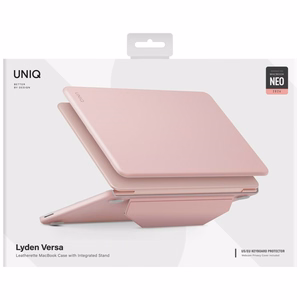 Uniq Lyden Versa dėklas, skirtas MacBook Neo – spalva: rožinė