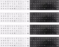 CHROMACRAFT klaviatūros lipdukai balti