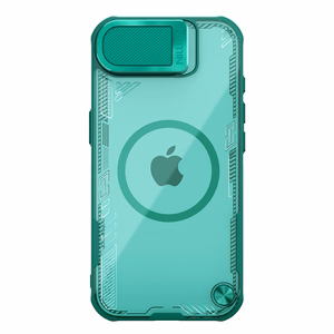 Магнитный чехол Nillkin Iceblade Prop с крышкой камеры и подставкой для iPhone 16e / 17e - зелёный