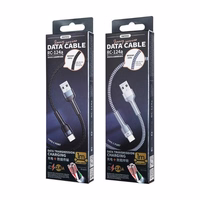 USB kabelis Remax RC-124i USB-A to Lightning 1.0m juodas