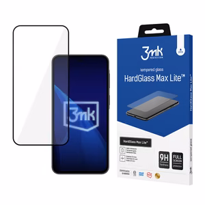 3mk „HardGlass Max Lite“ grūdintas apsauginis stiklas, skirtas „Samsung Galaxy A37“ – juodas