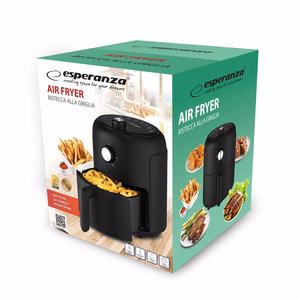 Esperanza EKA001 – hot-air fryer, 2.6 L, 1000 W, black