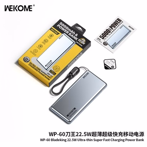 Išorinė baterija WK Design „WP-60“ mėlyna 5000mAh (22.5W)