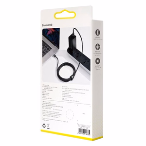 USB kabelis Baseus Cafule PD100W Type-C 2.0m pilkas-juodas CATKLF-ALG1