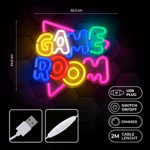 Neon PLEXI LED GAME ROOM multicolor NNE20 Neolia