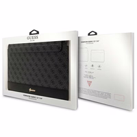 Guess 4G Stripe Metal Logo dėklas 14" nešiojamam kompiuteriui - juodas