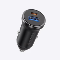Blavec Car charger BS-01B-C Road - USB + Type C - QC 3.0 18W PD 20W with Type C to Type C cable (CCBS01BCR-UCB) black