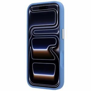 Guess 4G Classic Logo dėklas, skirtas iPhone 18 Pro Max / 17 Pro Max, su 360° žiedu-stovu, suderinamas su MagSafe – mėlynas