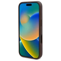 Guess GUHMP16LP4ROPEMCW iPhone 16 Pro 6.3" rudas/rudas kietas dėklas 4G Gėlių Raštas Magnetinis