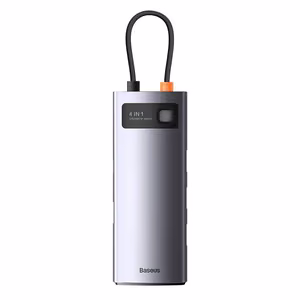 Hub 4in1 Baseus Metal Gleam serija, USB-C į 4x USB 3.0