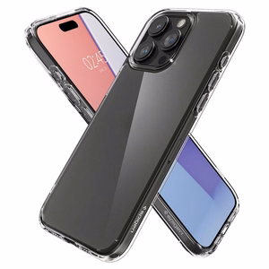 Spigen Ultra Hybrid dėklas telefonui iPhone 15 Pro - skaidrus matinis