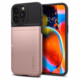 Spigen Slim Armor CS dėklas telefonui iPhone 15 Pro Max - rožinis