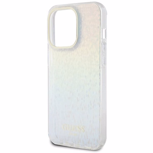 Guess IML Faceted Mirror Disco Iridescent dėklas telefonui iPhone 14 Pro - įvairiaspalvis