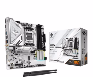 Asrock B850M Steel Legend WiFi pagrindinė plokštė AMD B850 Socket AM5 micro ATX