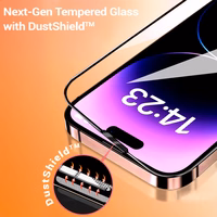 Grūdintas stiklas Tel Protect 10X HD Titanium, skirtas Iphone 13/13 Pro/16e (vokas)