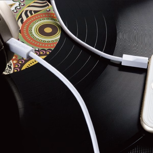 Audio adapteris Dudao L12S 3,5mm į 3,5mm (p-p) baltas