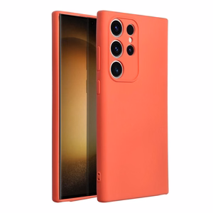 SILIKONINIS dėklas telefonui SAMSUNG S23 Ultra persikų