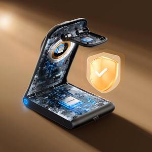 Joyroom JR-W15 belaidis įkroviklis 3 viename įkrovimo stotelė su MagSafe - juodas