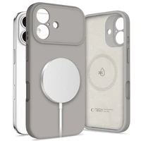 Tech-Protect Silikoninis Magnetinis dėklas telefonui iPhone 17 - Pilka